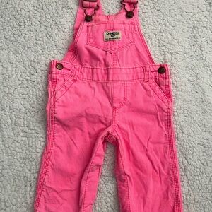 OshKosh B'gosh Hot Pink Baby Overalls